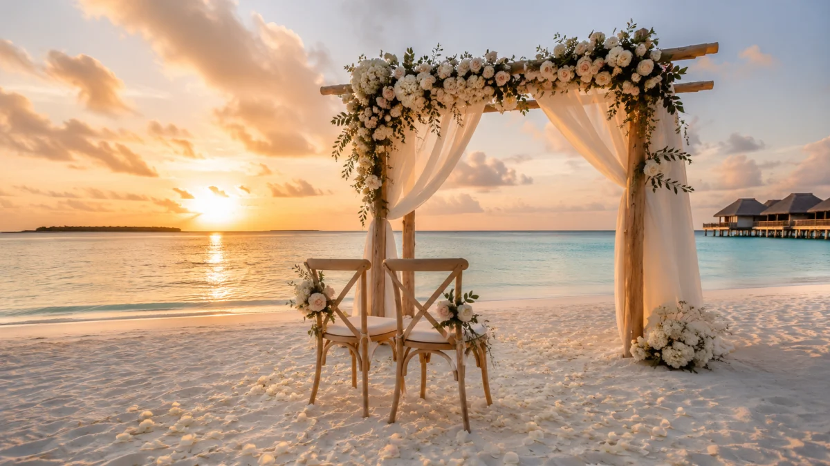 Boda en Maldivas: ceremonia, playa privada y cuánto cuesta